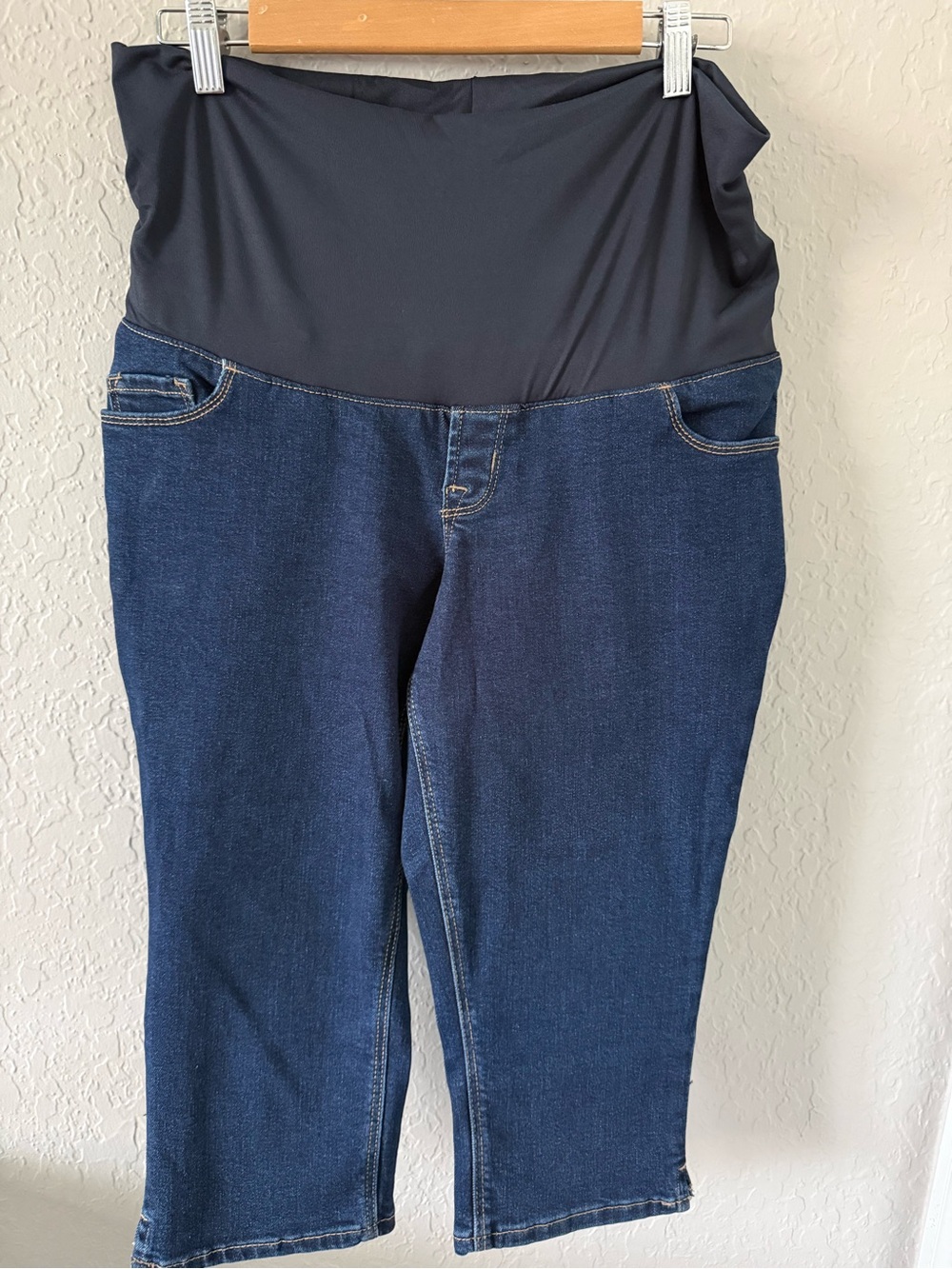 Old Navy Dark Blue Jeans with Navy Maternity Waistband NEW
